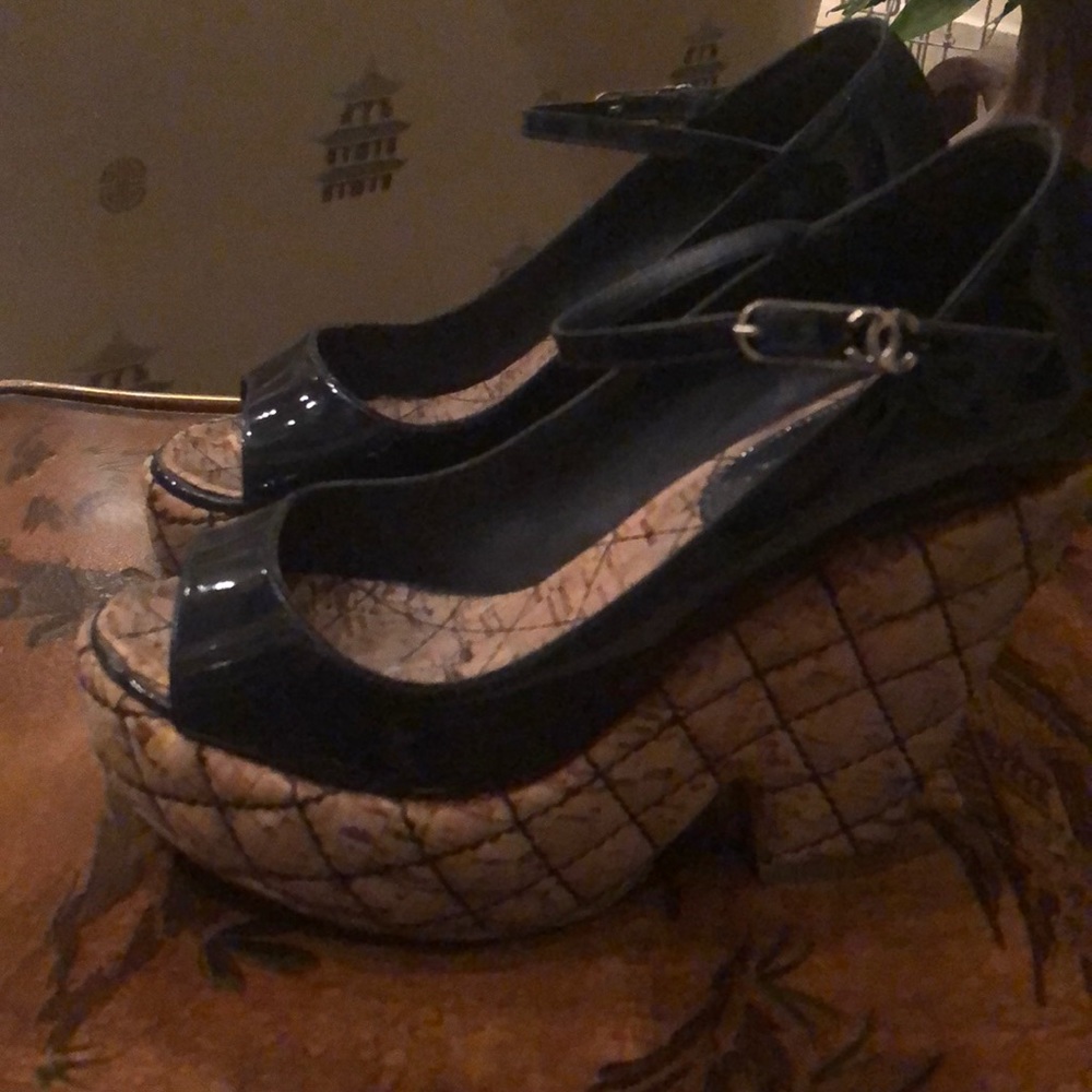 Chanel wedges